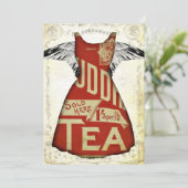 TeA PaRTy iNViTaTioNs gekleed in ReD Kaart (Staand voorkant)