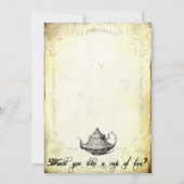 TeA PaRTy iNViTaTioNs gekleed in ReD Kaart (Achterkant)