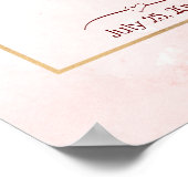 Tea party jarig polka dot tea pot welkomstteken poster (Hoek)