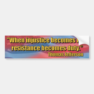 Tea Party - Jefferson - Duty Bumpersticker