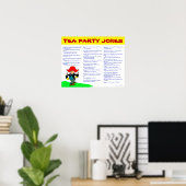 Tea Party Jokes Poster (Thuiskantoor)