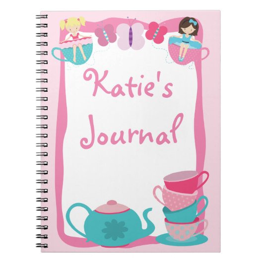 Tea Party Journal - notebook Notitieboek (Voorkant)