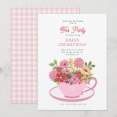 Tea Party Kaart (Voorkant / Achterkant)