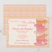 Tea Party Kaart (Voorkant / Achterkant)