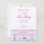 Tea Party Kaart (Achterkant)