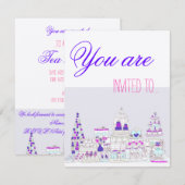 Tea Party Kaart (Voorkant / Achterkant)