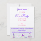 Tea Party Kaart (Achterkant)