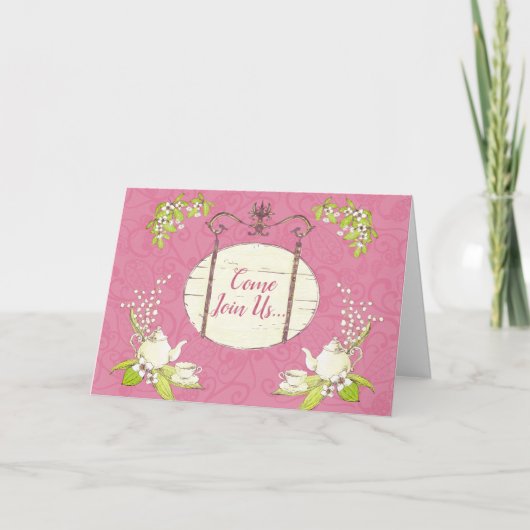 Tea Party Kaart (Voorkant)