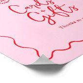 Tea Party Kaarten & Geschenken Teken met Whimsical Poster (Hoek)