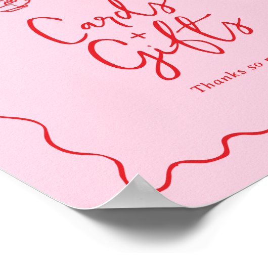 Tea Party Kaarten & Geschenken Teken met Whimsical Poster (Hoek)