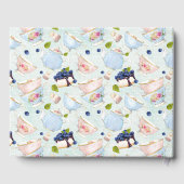 Tea Party Kant Doily Rozen Tea Cups Gastenboek (Achterkant)