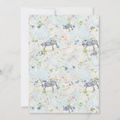 Tea Party Kant Doily Waterverf Kaart (Achterkant)