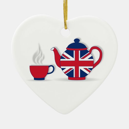 Tea Party Keramisch Ornament (Voorkant)