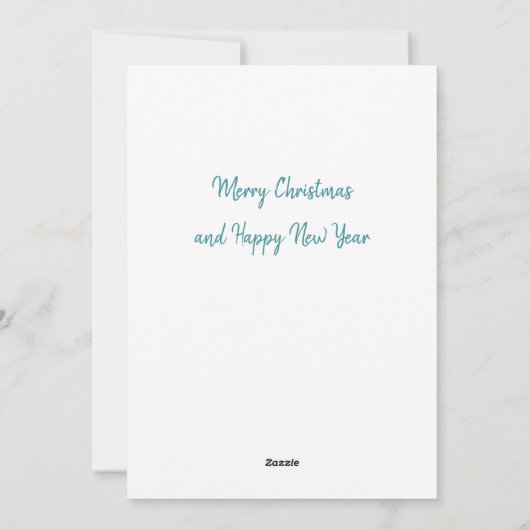 Tea Party kerst Feestdagenkaart (Achterkant)