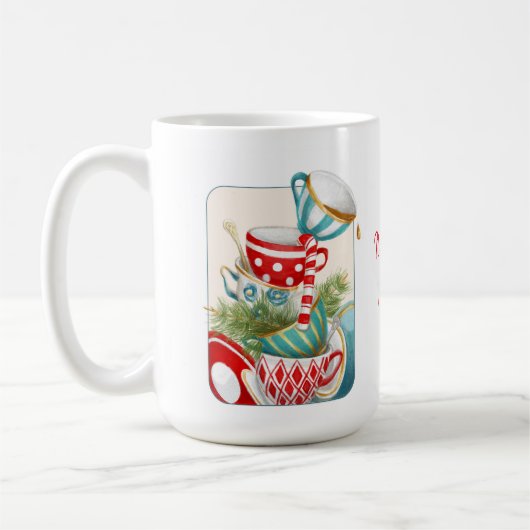 Tea Party kerst Koffiemok (Links)