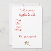 Tea Party Kruidenthee Waterverf Illustratie Kunst Kaart (Achterkant)