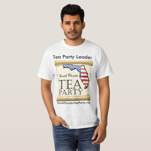 Tea Party Leader T-shirt (Voorkant volledig)