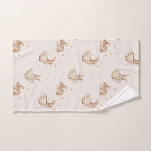 Tea Party Leuke konijntjes Bad Handdoek (Handdoek)