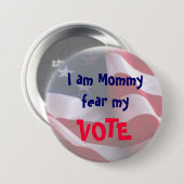 Tea Party Ma 5 Ronde Button 7,6 Cm (Voorkant /achterkant)