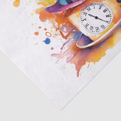 Tea Party Mad Hatter Alice in Wonderland ontkoppel Tissuepapier (Detail)