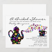 Tea Party Magic Bouquet Vrijgezellenfeest Kaart (Voorkant / Achterkant)