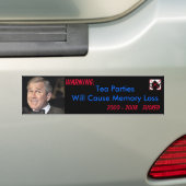 Tea Party - Memory Loss Bumpersticker (Op auto)