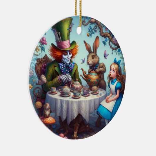 Tea Party met het Hatter ornament (Rechts)