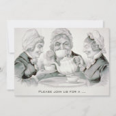 Tea Party met Old Friends, Vrijgezellenfeest Kaart (Voorkant)