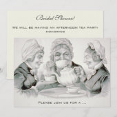 Tea Party met Old Friends, Vrijgezellenfeest Kaart (Voorkant / Achterkant)