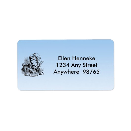 Tea Party met tekst Etiket (Voorkant)