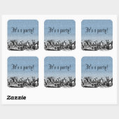 Tea Party met Text Sticker (Vel)