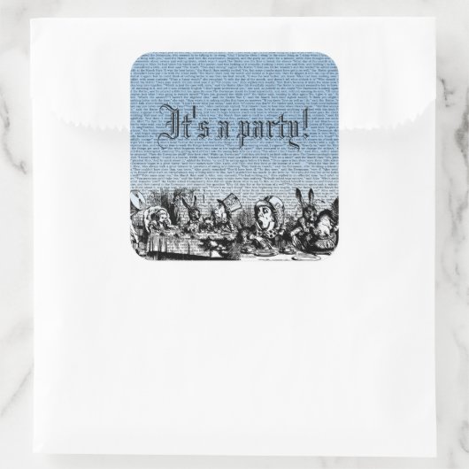 Tea Party met Text Sticker (Tas)