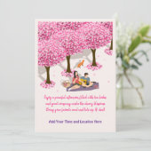 Tea Party of Book Club Gathering Uitnodiging (Staand voorkant)