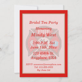 Tea Party of FireRescue EMT Vrijgezellenfeest Kaart