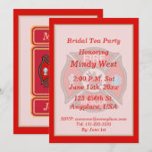 Tea Party of FireRescue EMT Vrijgezellenfeest Kaart (Voorkant / Achterkant)