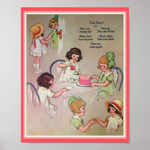 Tea Party of Girls (kopie) Poster