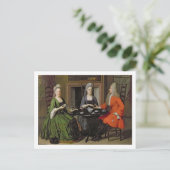Tea Party (olie op canvas) Briefkaart (Staand voorkant)