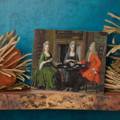 Tea Party (olie op canvas) Fotoplaat (Zijkant)