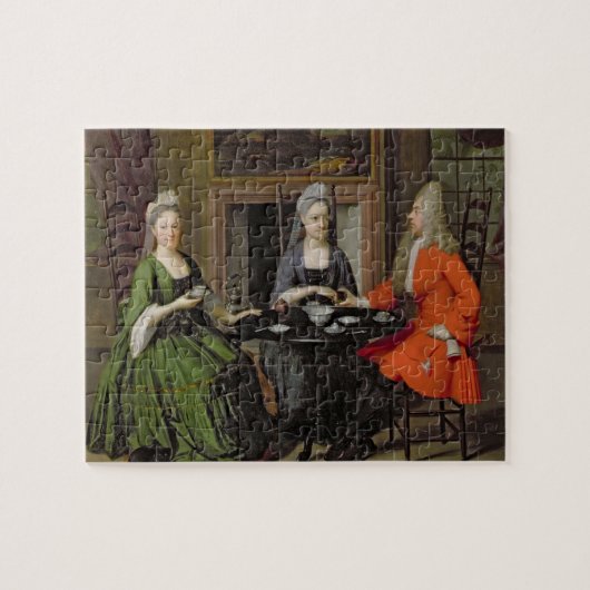 Tea Party (olie op canvas) Legpuzzel (Horizontaal)
