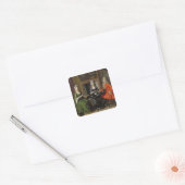 Tea Party (olie op canvas) Vierkante Sticker (Envelop)
