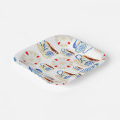 Tea Party ontworpen party borden Papieren Bordje (Gebogen)