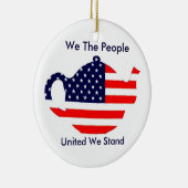 Tea Party Ornament we the People United We stand (Rechts)