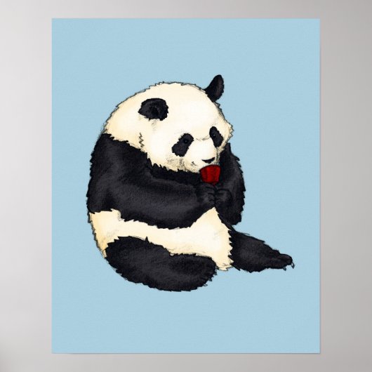 Tea Party Panda Poster (Voorkant)