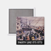 TEA PARTY Party net als 1773 Magneet (Voorkant / Achterkant)
