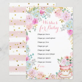 Tea Party pasta Flowers wenst Baby