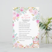 Tea Party pasteeltje vind het gastspel (Staand voorkant)