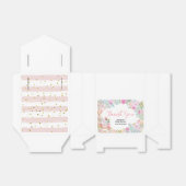 Tea Party Pastel Floral Baby shower Bedankdoosjes (Uitgevouwen)