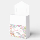 Tea Party Pastel Floral Baby shower Bedankdoosjes (Geopend)