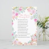 Tea Party Pastel Floral die mama het beste kent (Staand voorkant)