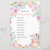 Tea Party Pastel Floral Prayers for Baby (Voorkant)
